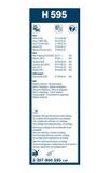 A BOSCH AEROTWIN hátsó ablaktörlők FORD FUSION  2002-&gt;2012