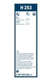 A BOSCH AEROTWIN hátsó ablaktörlők OPEL ASTRA K B16 2018-&gt;