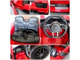 Elektromos gyerekautó Audi R8 Spyder piros 1 személyes