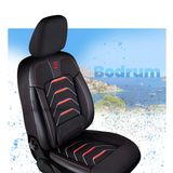 Autó üléshuzatok Fiat Panda (II)  2003-2011 BODRUM_Piros 2+3