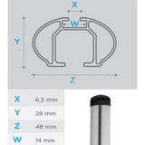 Tetőcsomagtartó MENABO BRIO 135cm VOLKSWAGEN Touran II (5T) 5-doors 2015-up