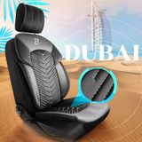 Autó üléshuzatok Suzuki SX4 II 2013-2021 DUBAI_Fekete 2+3