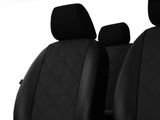 Autó üléshuzatok Fiat Fiorino (IV) 2013-up Forced K-2 - fekete 2+3