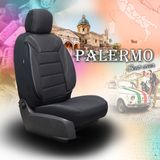 Autó üléshuzatok Kia Picanto (II) 2011-2017 PALERMO_Fekete-szürke 2+3