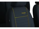 Autó üléshuzatok Kia Picanto (II) 2011-2017 TREND LINE - sárga 1+1, elülső