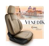 Autó üléshuzatok Seat Toledo (IV) 2012-2018 VENEDIK_Bézs 2+3