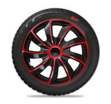 Dísztárcsák Audi Quad 14&quot; Red &amp; Black 4db