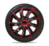 Dísztárcsák Nissan Quad 15&quot; Red &amp; Black 4db