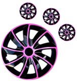 Dísztárcsák Fiat Quad 15&quot; Pink &amp; Black 4db