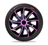 Dísztárcsák Dacia Quad 15&quot; Pink &amp; Black 4db