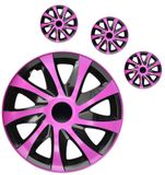 Dísztárcsák Seat Draco CS 15&quot; Pink &amp; Black 4db