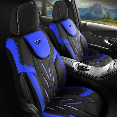 Autó üléshuzatok Audi Q2 2016-up PARS_Kék  2+3