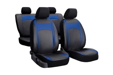 Autó üléshuzatok BMW X1 F48 2015-> Design Leather kék 2+3