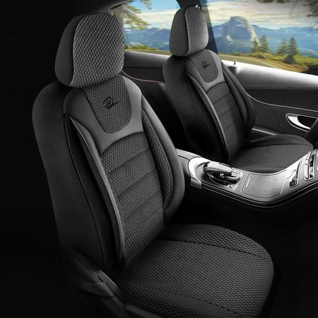 Autó üléshuzatok Citroen C3 Picasso 2008-2017 PRESTIGE_Fekete 2+3