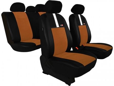 Autó üléshuzatok Dacia Logan (II) 2012-2020 GT8 - Barna 2+3