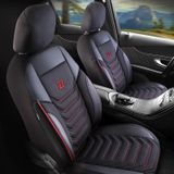 Autó üléshuzatok Fiat 500L 2012-up FLORIDA_Fekete-piros 2+3