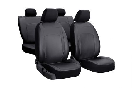 Autó üléshuzatok Fiat Doblo (III) 2010-2016 Design Leather fekete 2+3