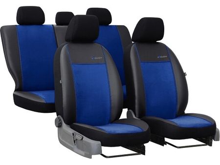 Autó üléshuzatok Honda Jazz (III) 2013-2020 Exclusive Alcantara - Kék 2+3