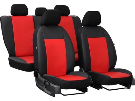 Autó üléshuzatok Kia Carens (I) 2002-2006 PELLE - Piros 2+3