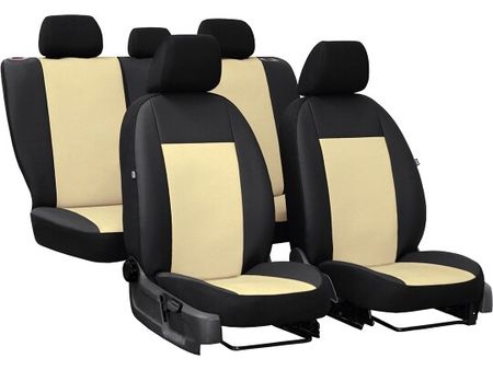 Autó üléshuzatok Kia Picanto (II) 2011-2017 PELLE - Bézs 2+3