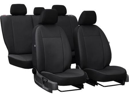 Autó üléshuzatok Kia Picanto (II) 2011-2017 PELLE - Fekete 2+3