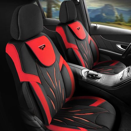 Autó üléshuzatok Kia Picanto (III) 2017-up PARS_Piros  2+3