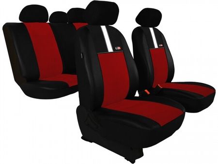 Autó üléshuzatok Kia Soul (I)  2008-2013 GT8 - Piros 2+3