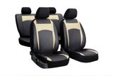 Autó üléshuzatok Seat Ateca 2016-> Design Leather bézs 2+3