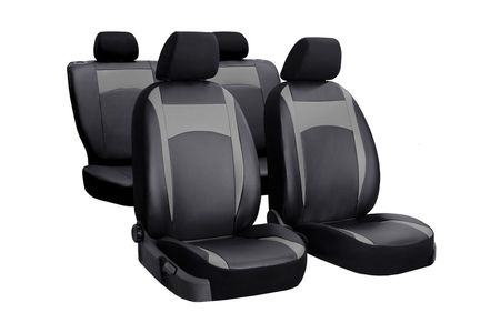 Autó üléshuzatok Seat Ateca 2016-> Design Leather Szürke 2+3