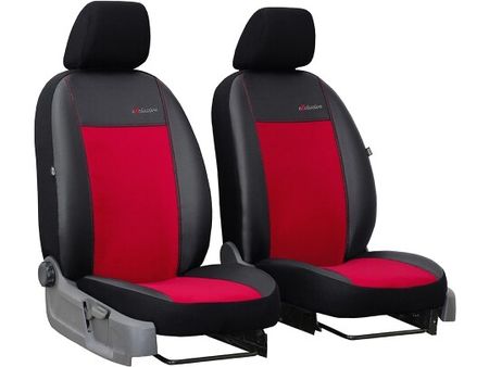 Autóhuzatok Seat Leon (I)  1999-2005 Exclusive Alcantara - Piros 1+1, elülső