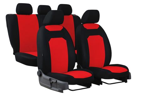 Autó üléshuzatok Seat Leon (II) 2005-2012 CARO piros 2+3