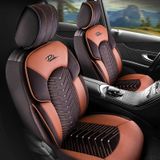 Autó üléshuzatok Seat Leon (III) 2013-2020 DUBAI_Barna 2+3