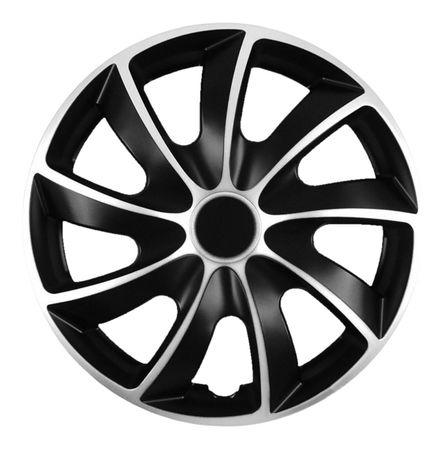 Dísztárcsák Chevrolet Quad 14" Black & Silver 4db