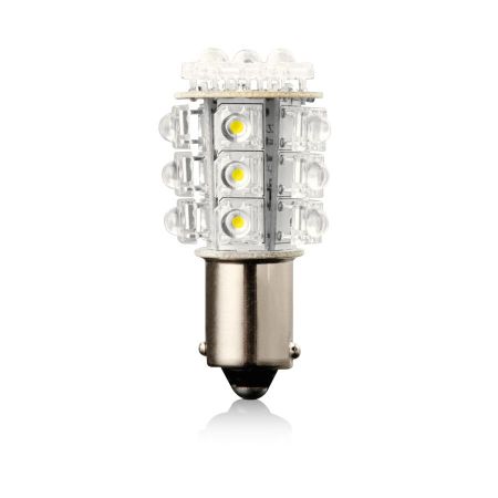 LED izzó G18 piros 12V 5W BA15S VECTA